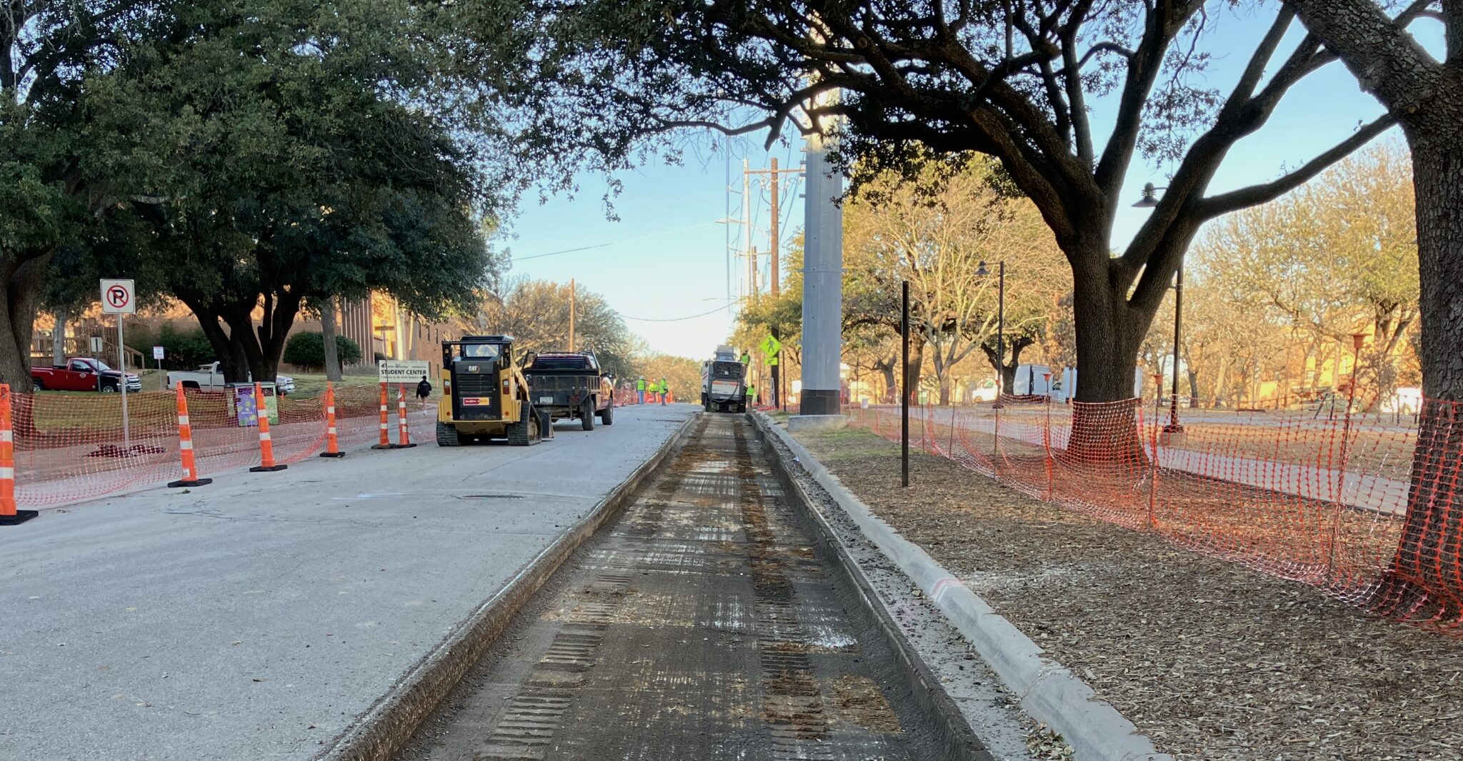 Asphalt removal on Maple St. North