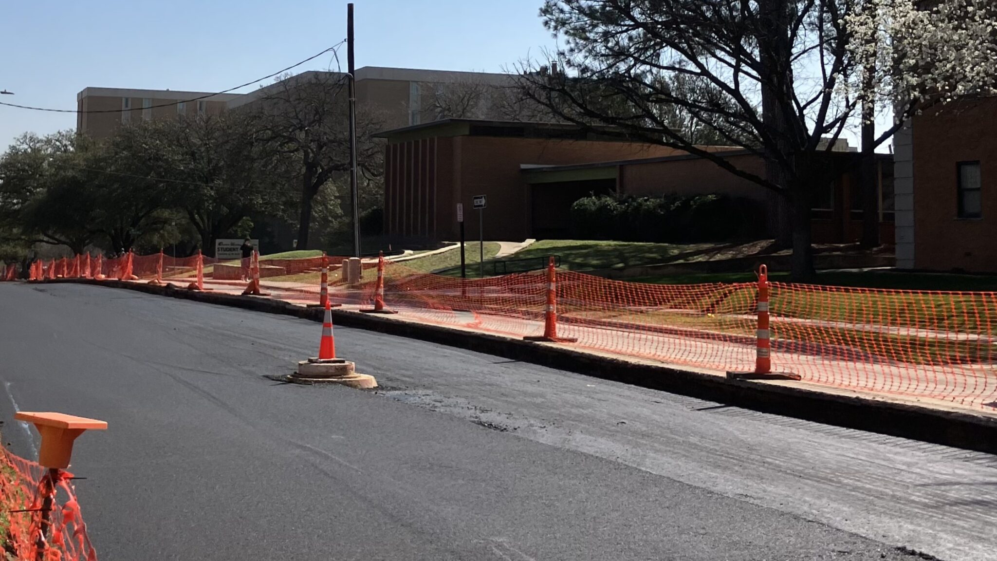 First layer of asphalt on Maple St. North