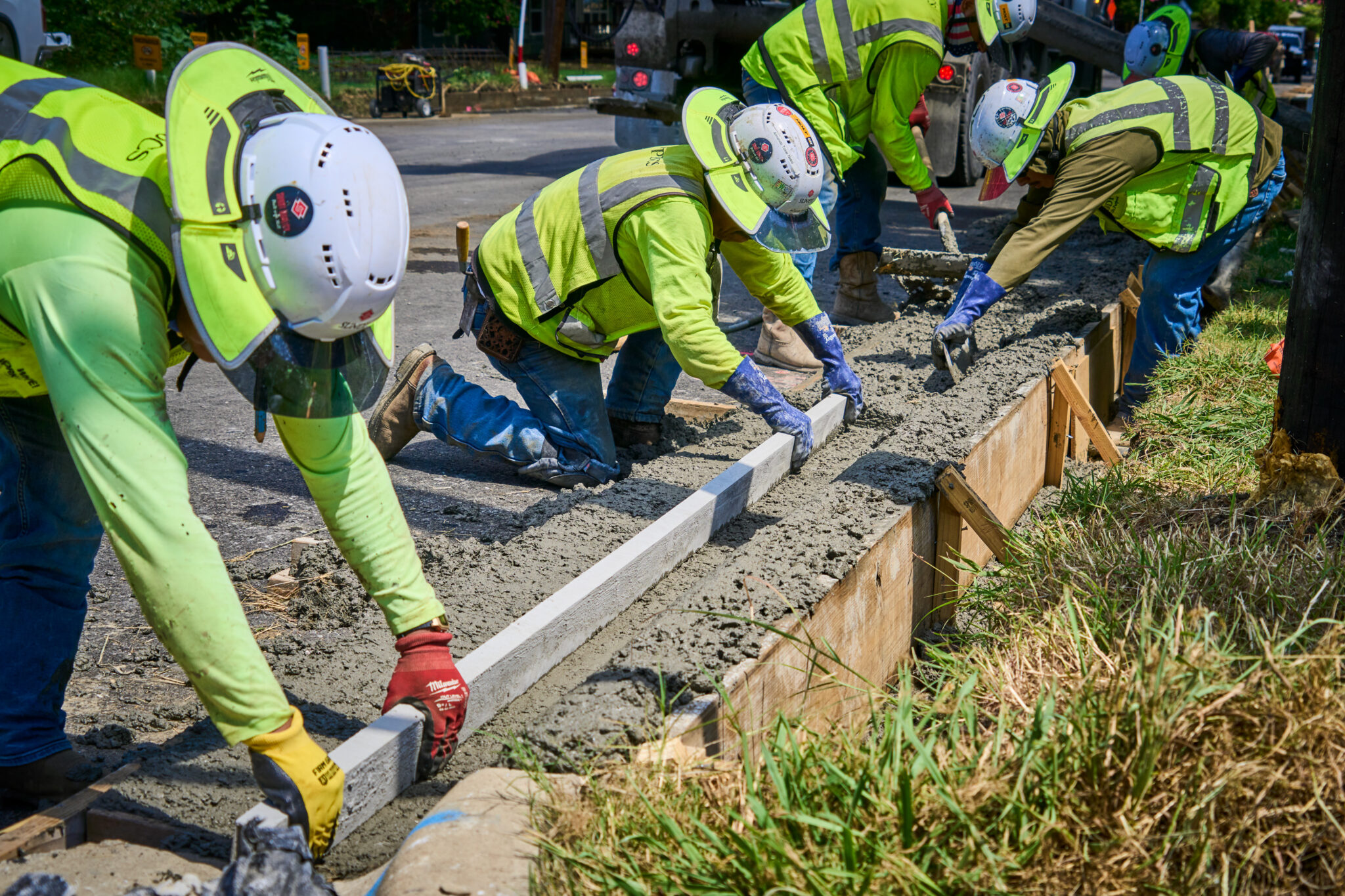 Sundt Craft during Concrete Placement