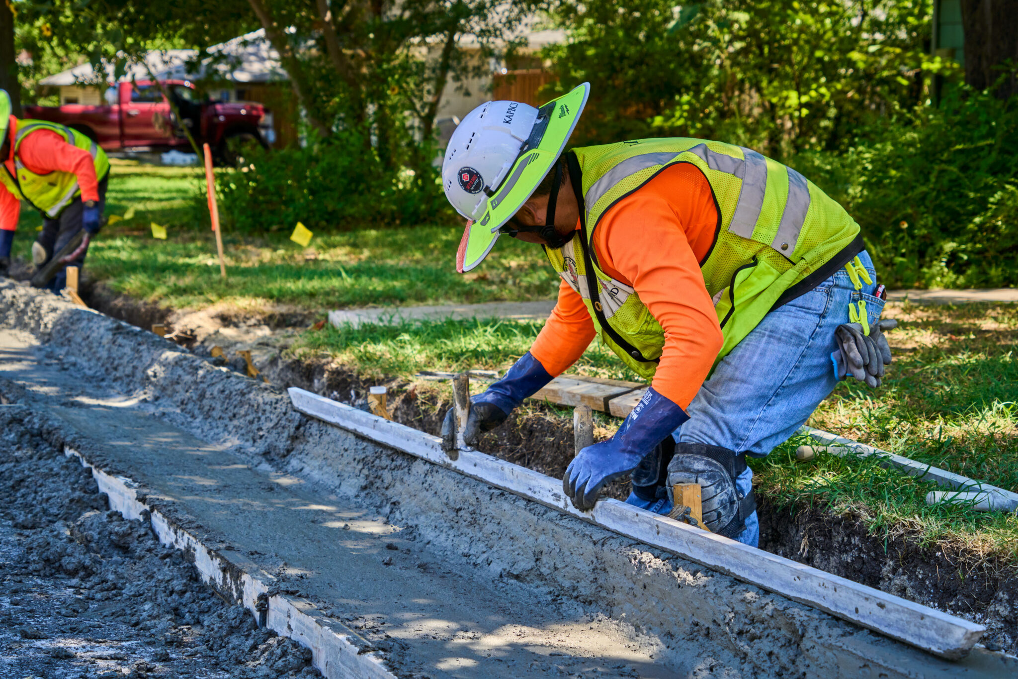 Sundt Craft during Concrete Placement