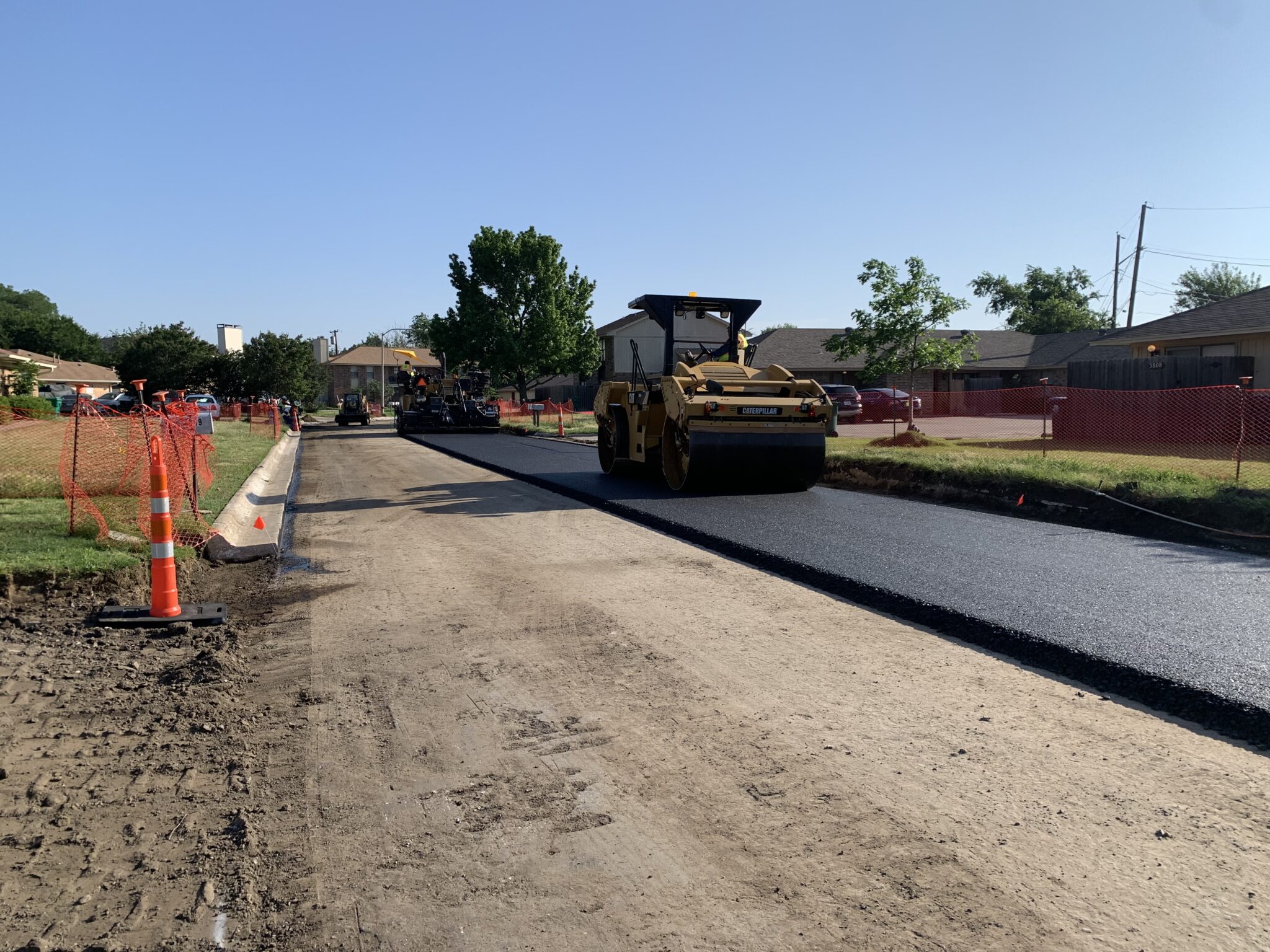 Compacting Freshly Laid Asphalt
