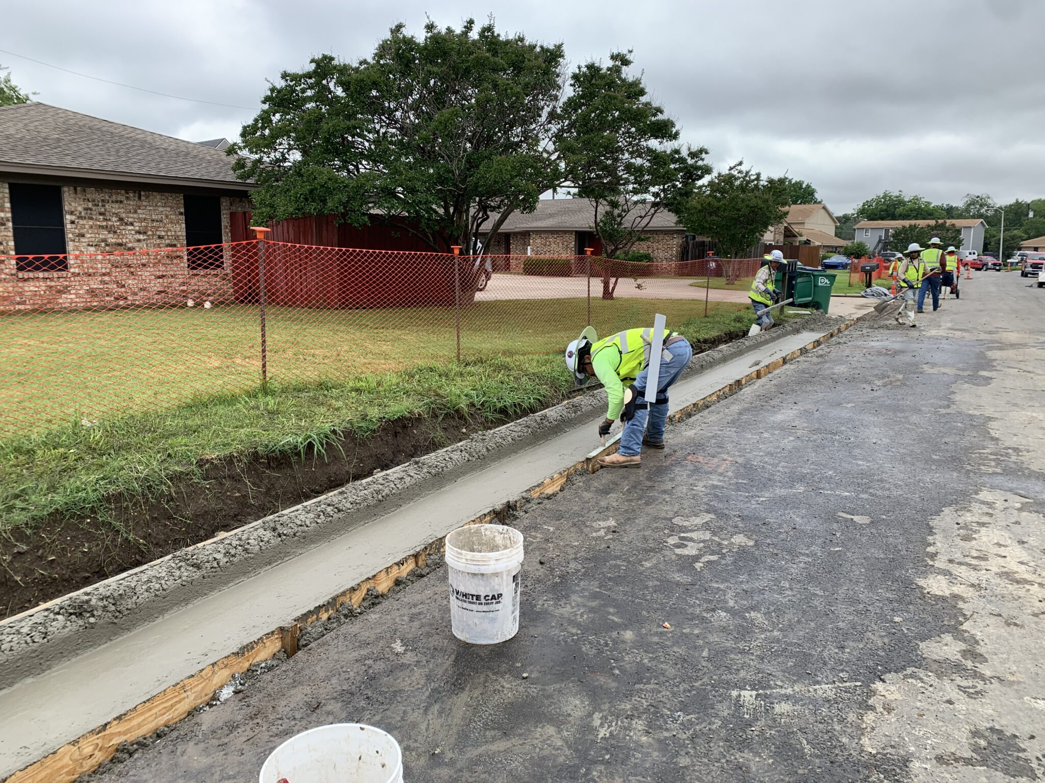 Curb and Gutter Pour on Camelot St.