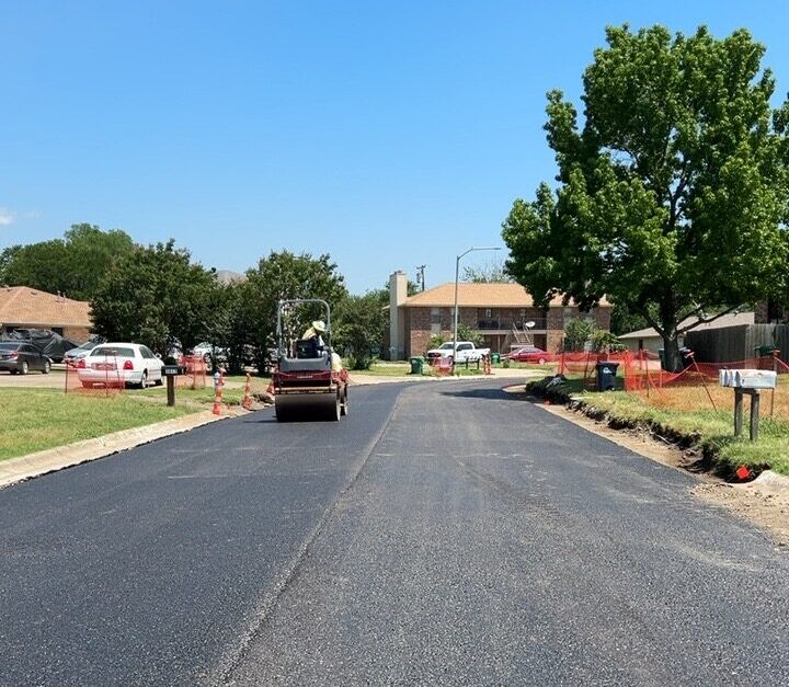 Asphalt Paving For 1st Lift Finish on Camelot St.